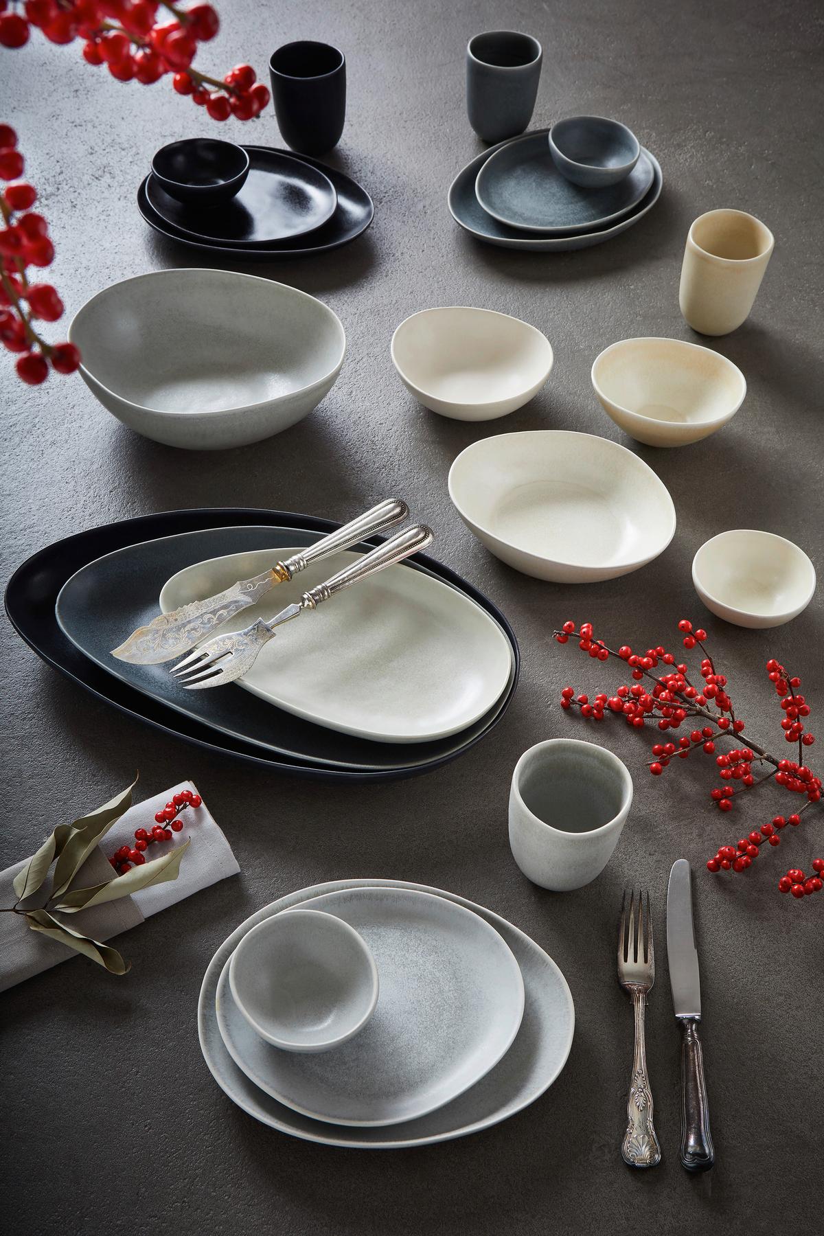 Set Krožnikov Pietra Bunt, 4-Delni - večbarvno, Basics, keramika (20/27cm)