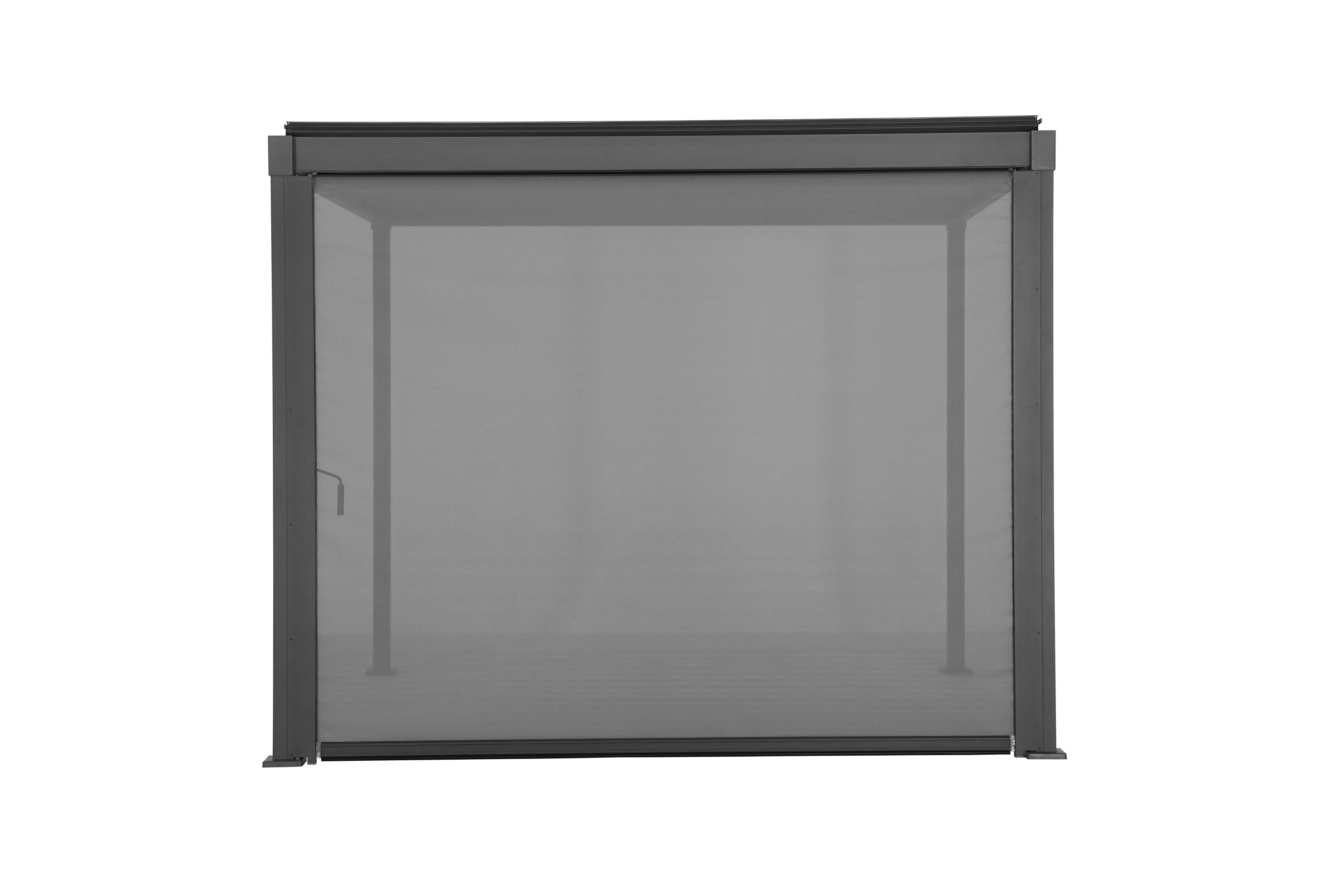 Pergola-Rollo Pergola Basic Anthrazit/Grau - Anthrazit/Grau, Basics, Textil/Metall (279/224cm) - Gardenson