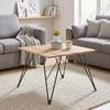 SOFFBORD CASABLANCA -BASED- - svart/ekfärgad, Modern, metall/trä (60/60/46cm) - Based