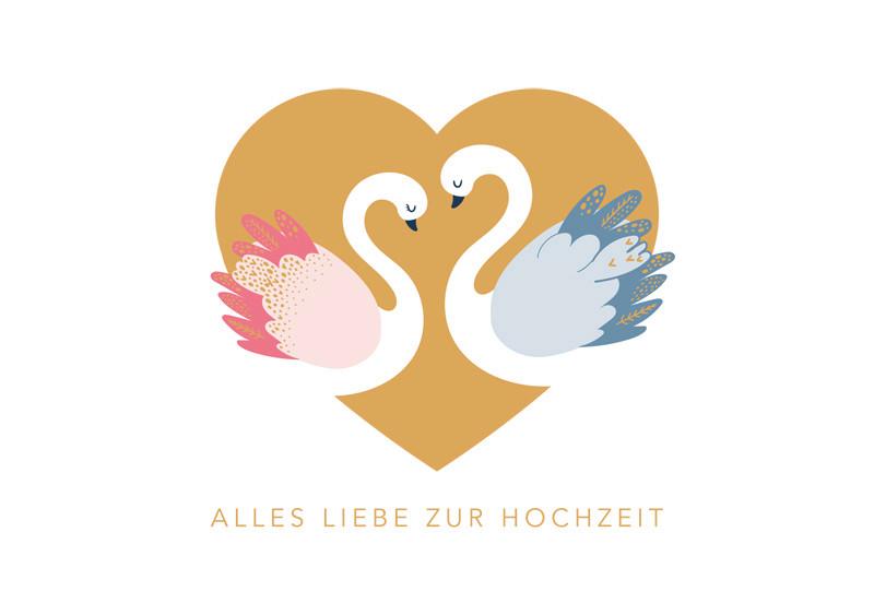 Klappkarte Kupfergold Multicolor - Basics, Papier (18/13cm)