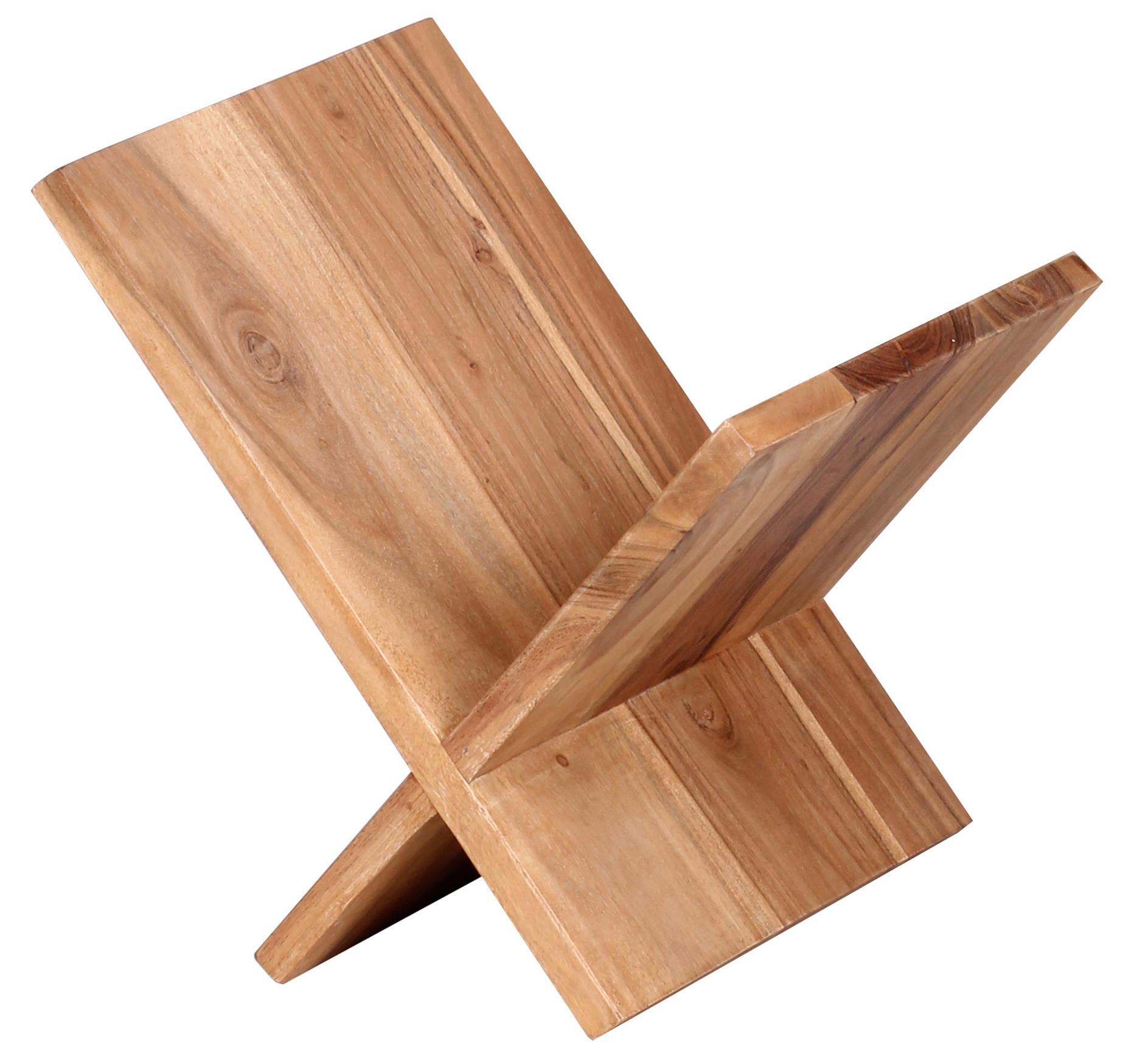 Stojalo Za Časopise Mumbai - barve akacije, Moderno, les (29/31/28cm) - MID.YOU