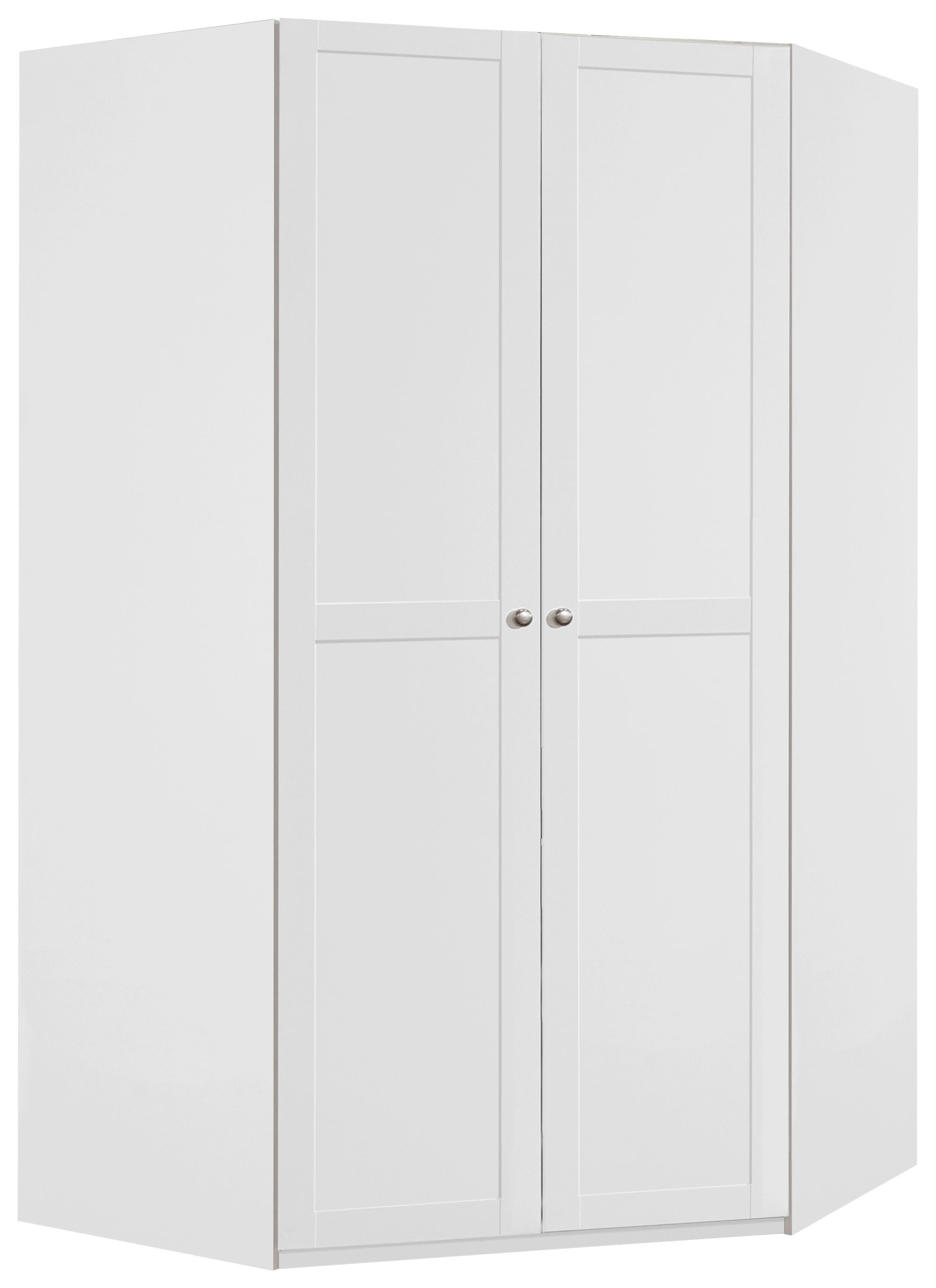 Kutni Ormar New York B - bijela, Konvencionalno, drvni materijal/metal (120/208/120cm) - Modern Living