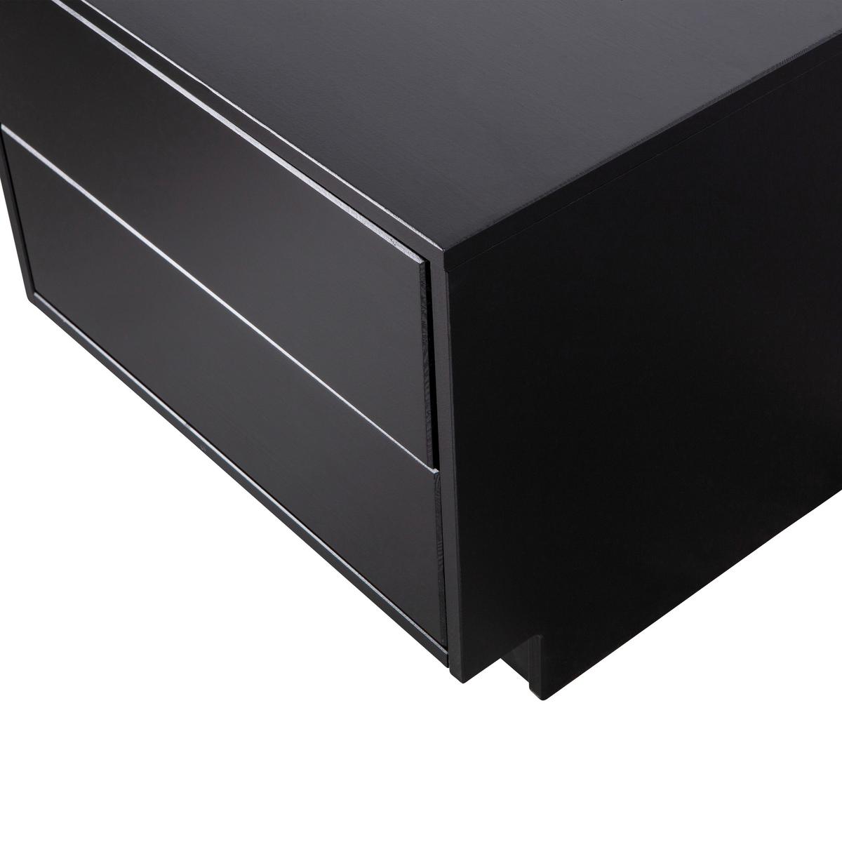 Lowboard Finca Schwarz - Schwarz, Design, Holz (50/40/40cm) - Livetastic