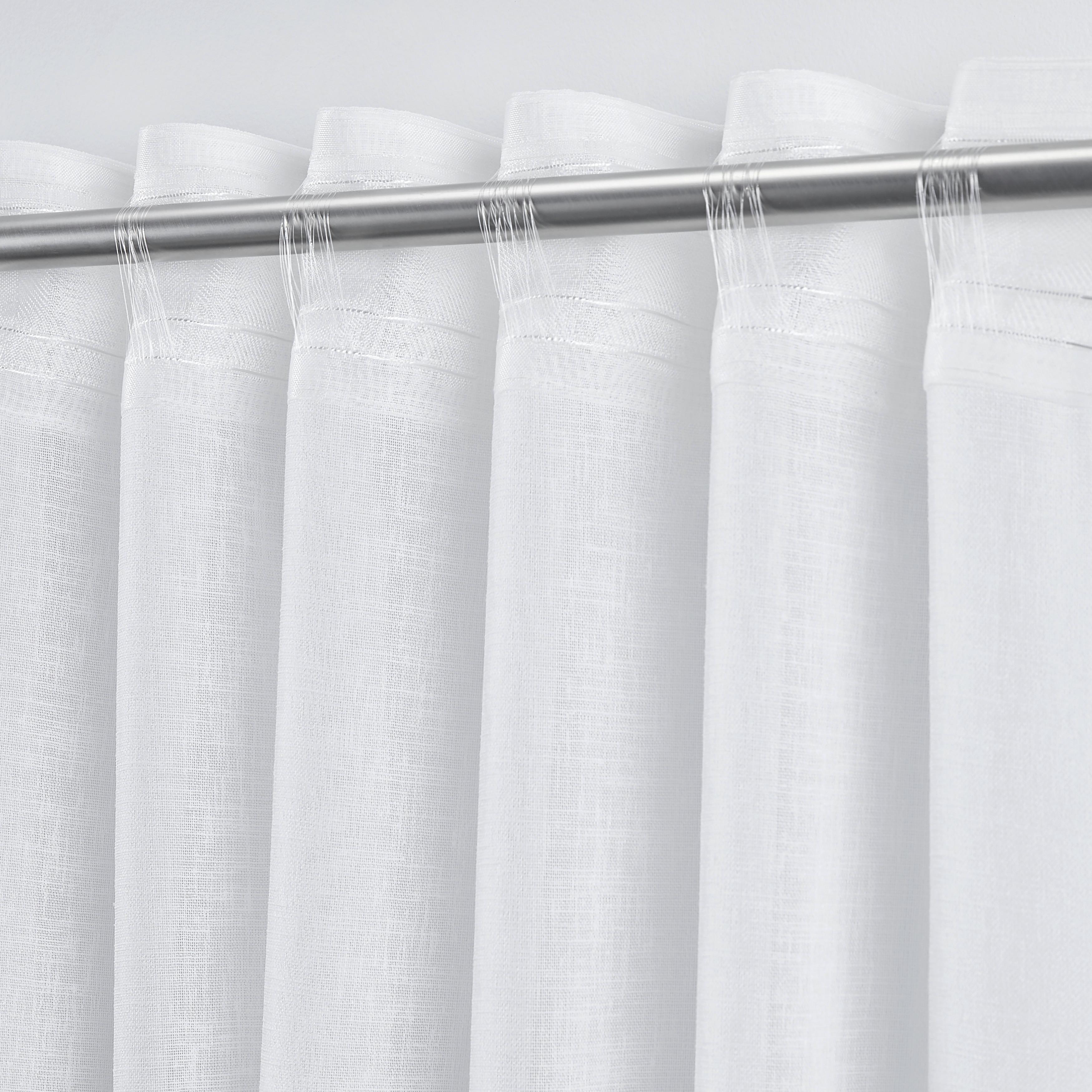 GARDINLÄNGD SIGRID -AKT- -EXT- - vit, Romantik / Lanthus, textil (140/245cm) - Premium Living
