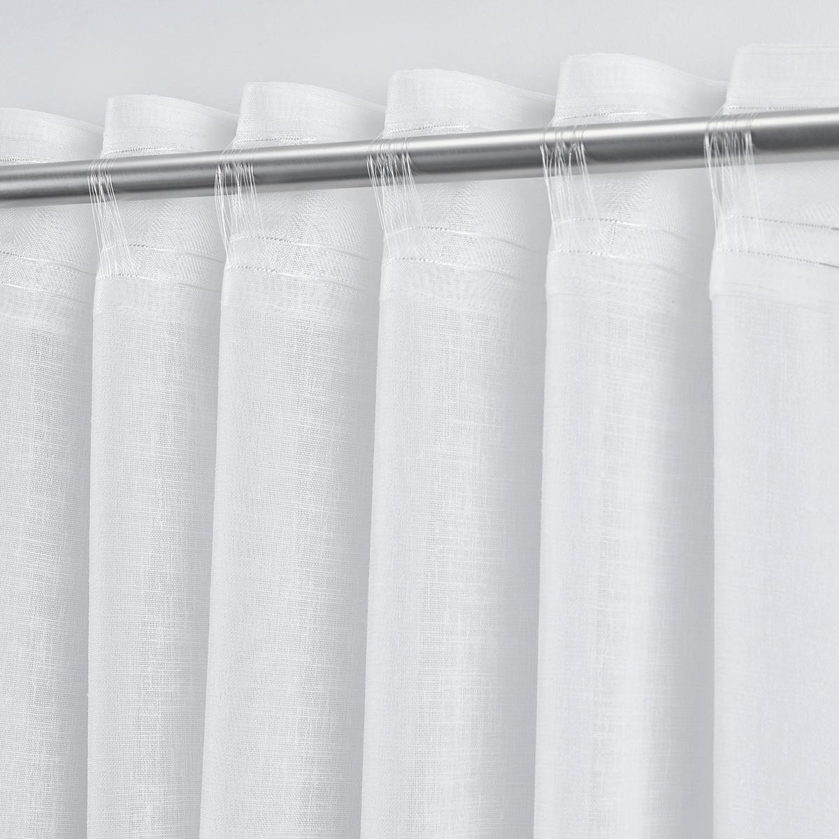 Perdea prefabricată Sigrid - alb, Romantik / Landhaus, textil (140/245cm) - Premium Living