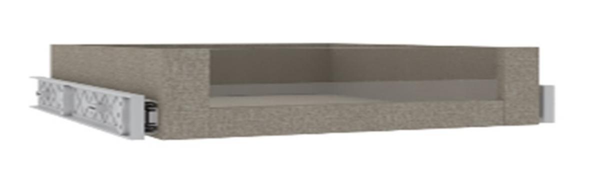 Schublade "UNIT" in Braun - Braun, Modern, Glas/Holzwerkstoff (37,5/12/45cm) - Based