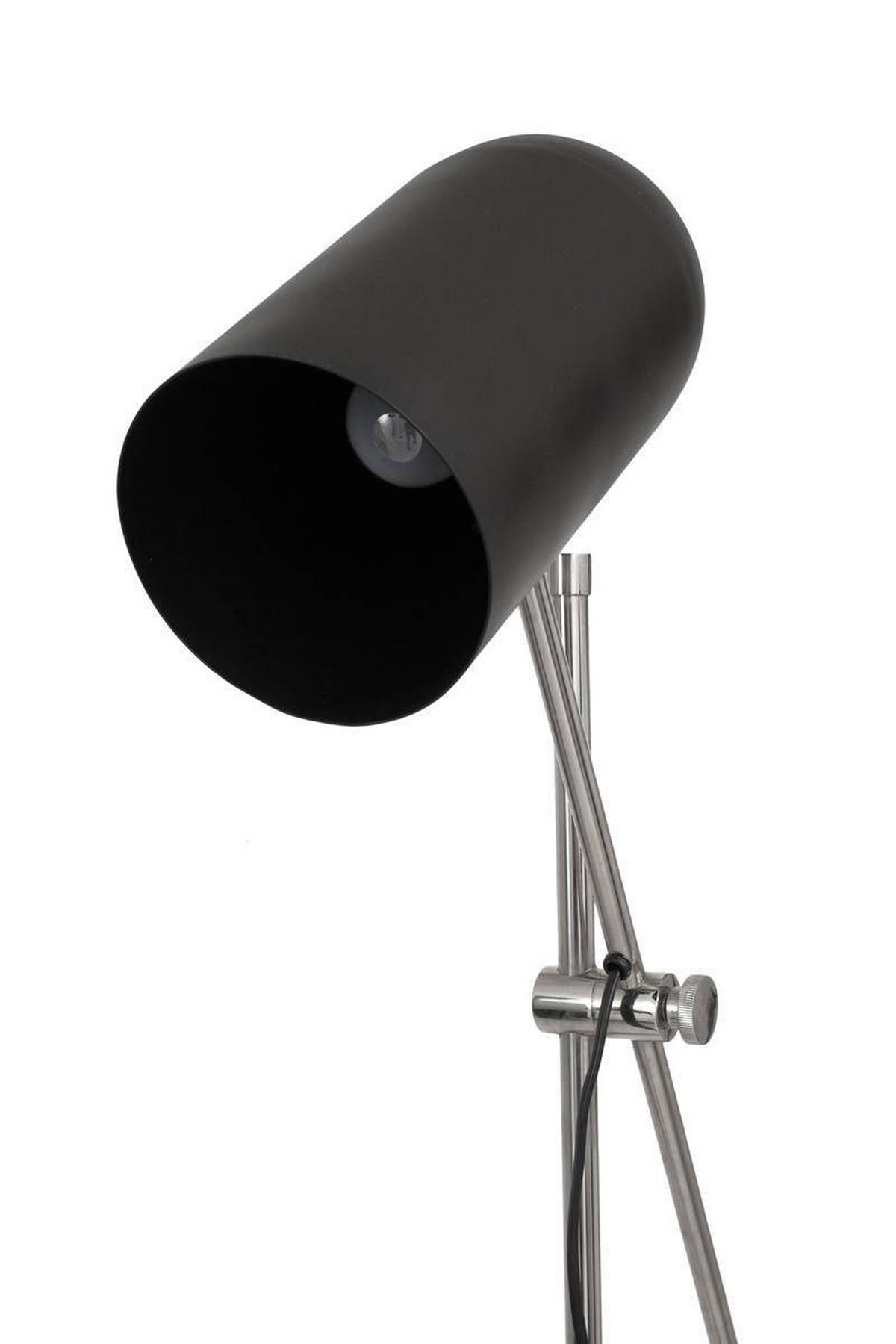 Stehleuchte Stehlampe Celeste 125 - Silberfarben/Schwarz, Trend, Kunststoff/Stein (58/138/18cm) - Kayoom