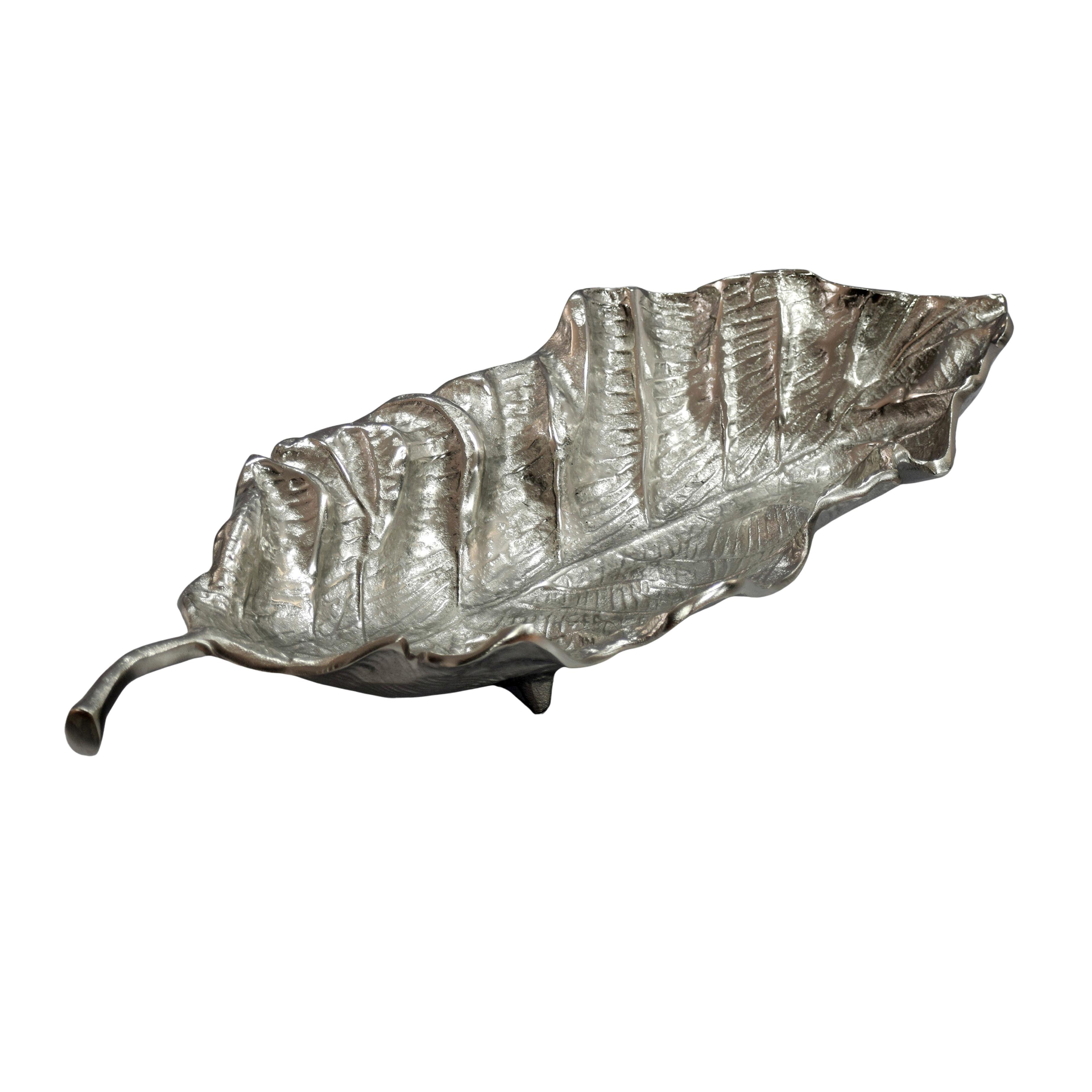 Dekoschale Wl7.685 - Silberfarben, Design, Metall (67/27/11cm) - Livetastic