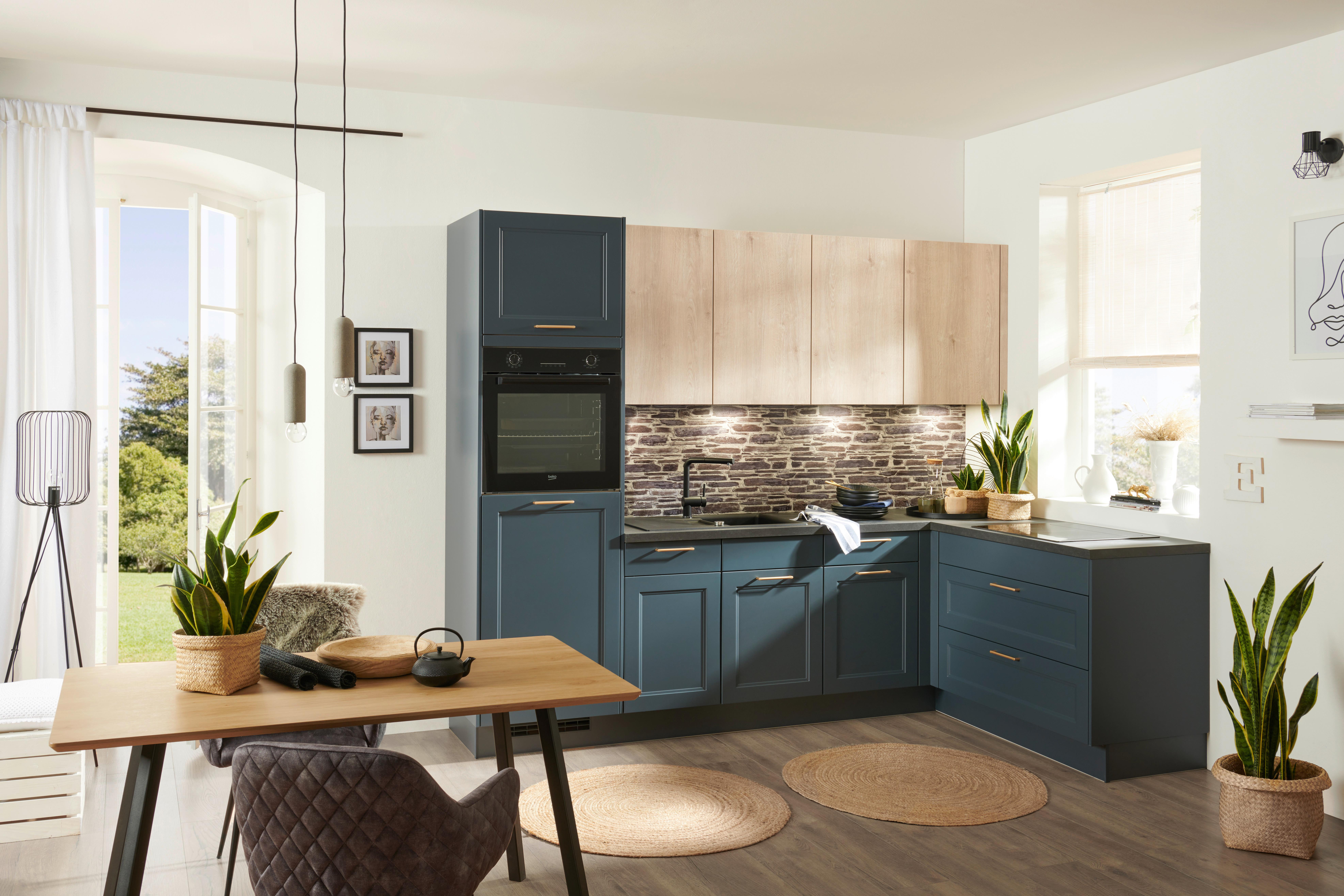 Bucătărie la comandă Cascada/Natura - Design, material pe bază de lemn (278/177cm) - Nobilia