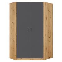 DULAP PE COLT AALEN - stejar Artisan/gri, material pe bază de lemn (117/197/104cm) - Modern Living