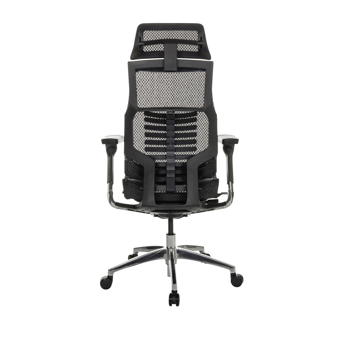Pisarniški Stol Dynafit Ii, Črna - srebrne barve/črna, Basics, kovina/umetna masa (67/119-135/60cm) - MID.YOU