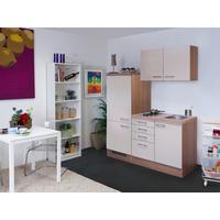 Kuhinjski Blok Z Aparati Nepal, Kašmir, Barva Hrasta - barve nerjavečega jekla/kašmir, Moderno, kovina/leseni material (160cm) - FlexWell
