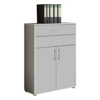 AKTENSCHRANK OFFICE EDITION - Hellgrau, LIFESTYLE, Holzwerkstoff (84,4/113,6/33cm) - MID.YOU