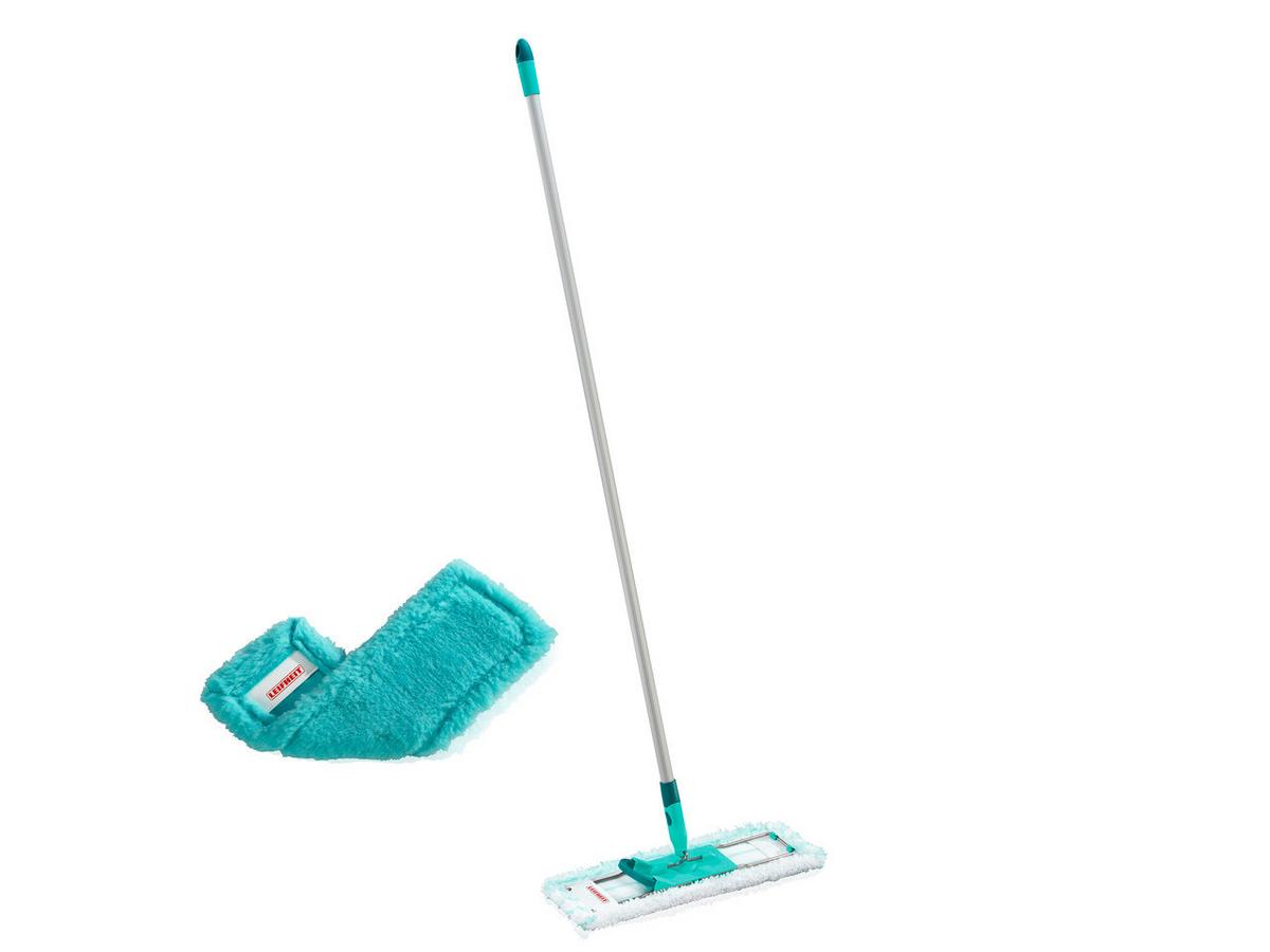 MOP DO MYCIA PODŁÓG 55172 - turkusowy, Basics, tworzywo sztuczne/tkanina (42/146cm) - Leifheit