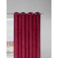 Fertigvorhang Velours, ca. 140x245cm - Weinrot, KONVENTIONELL, Textil (140/245cm) - MÖMAX modern living