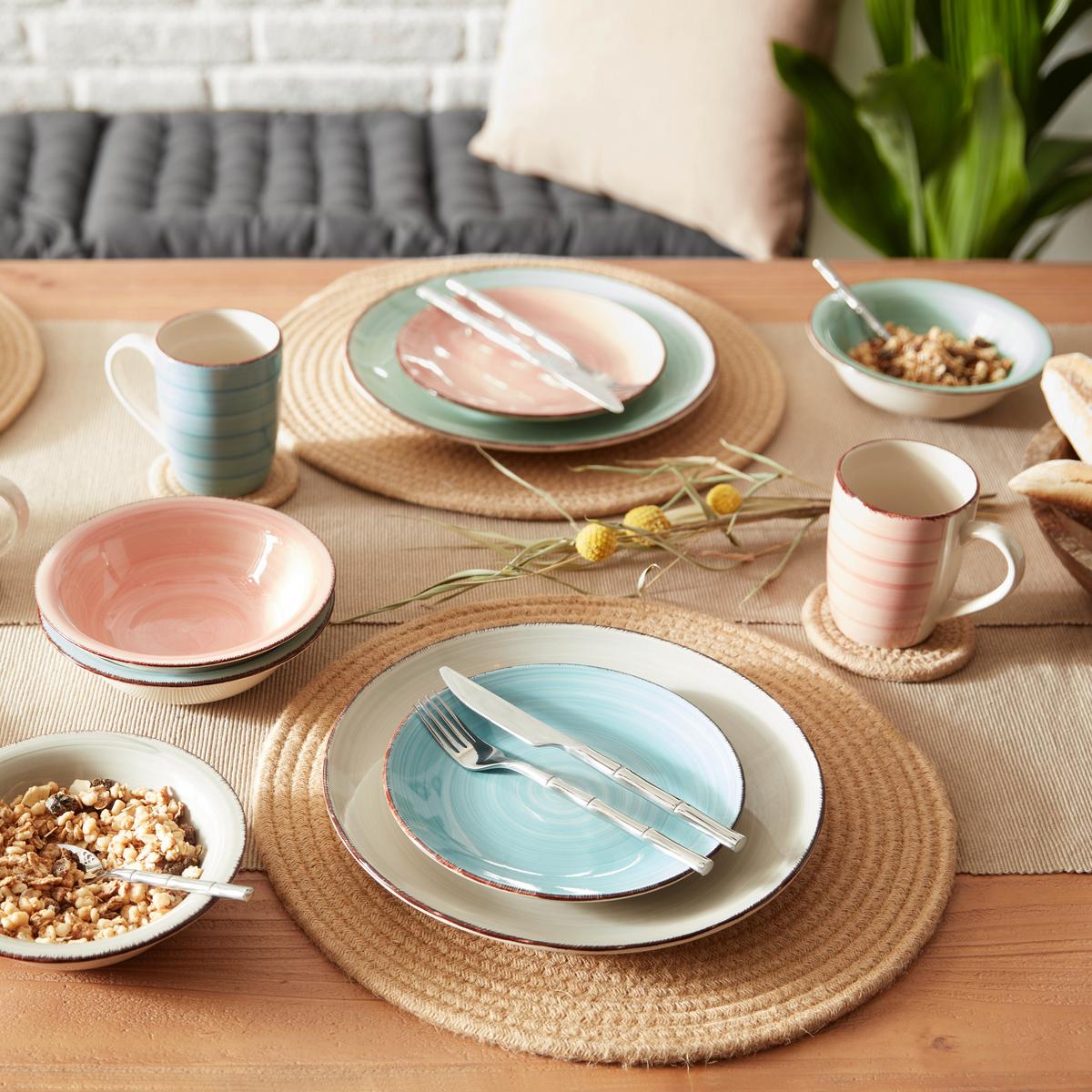 Untersetzerset Jute in Braun - Braun, Naturmaterialien (10.5cm)