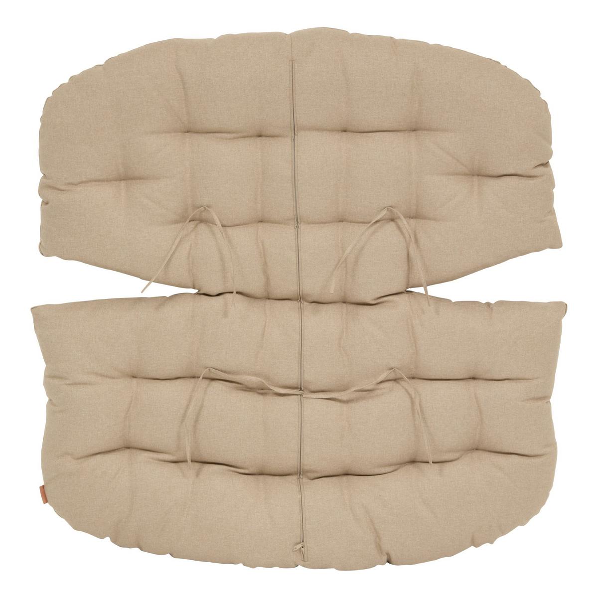 Fotoliu balansoar Paopao - bej/verde, Basics, metal/textil (96/109/83cm)