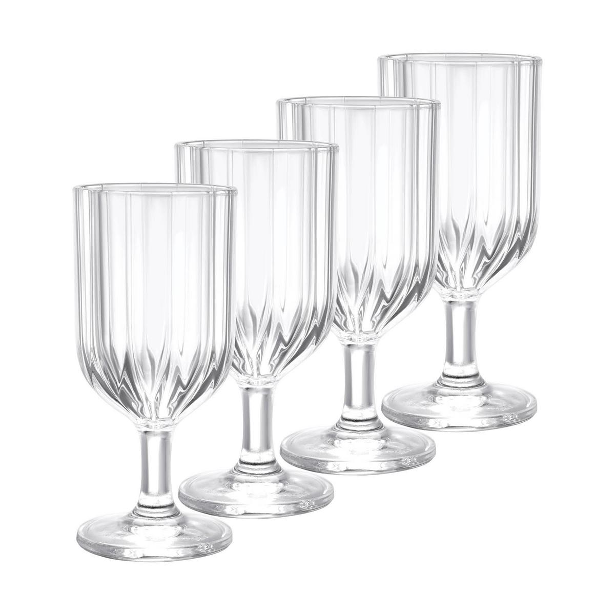 Set Kozarcev Elroy - prozorno, Konvencionalno, steklo (7,9/17,1cm) - Modern Living