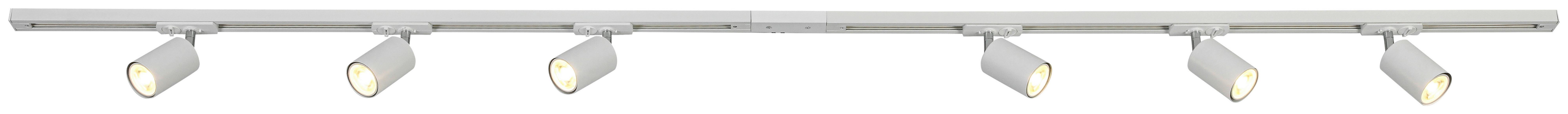 SYSTEM SZYNOWY BINE - biały/kolor chromowy, Trend, tworzywo sztuczne/metal (210/5,5/14cm) - Novel