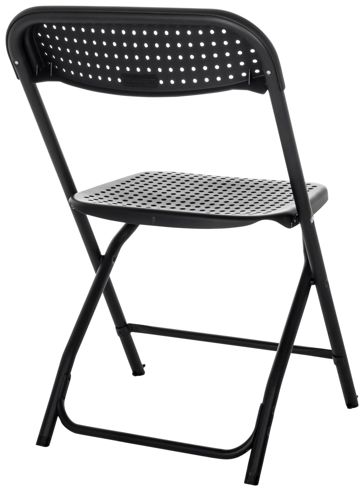 Zložljiv Stol Tudela Xxl Pro, Črna - črna, Basics, umetna masa (51/80/52cm) - MID.YOU