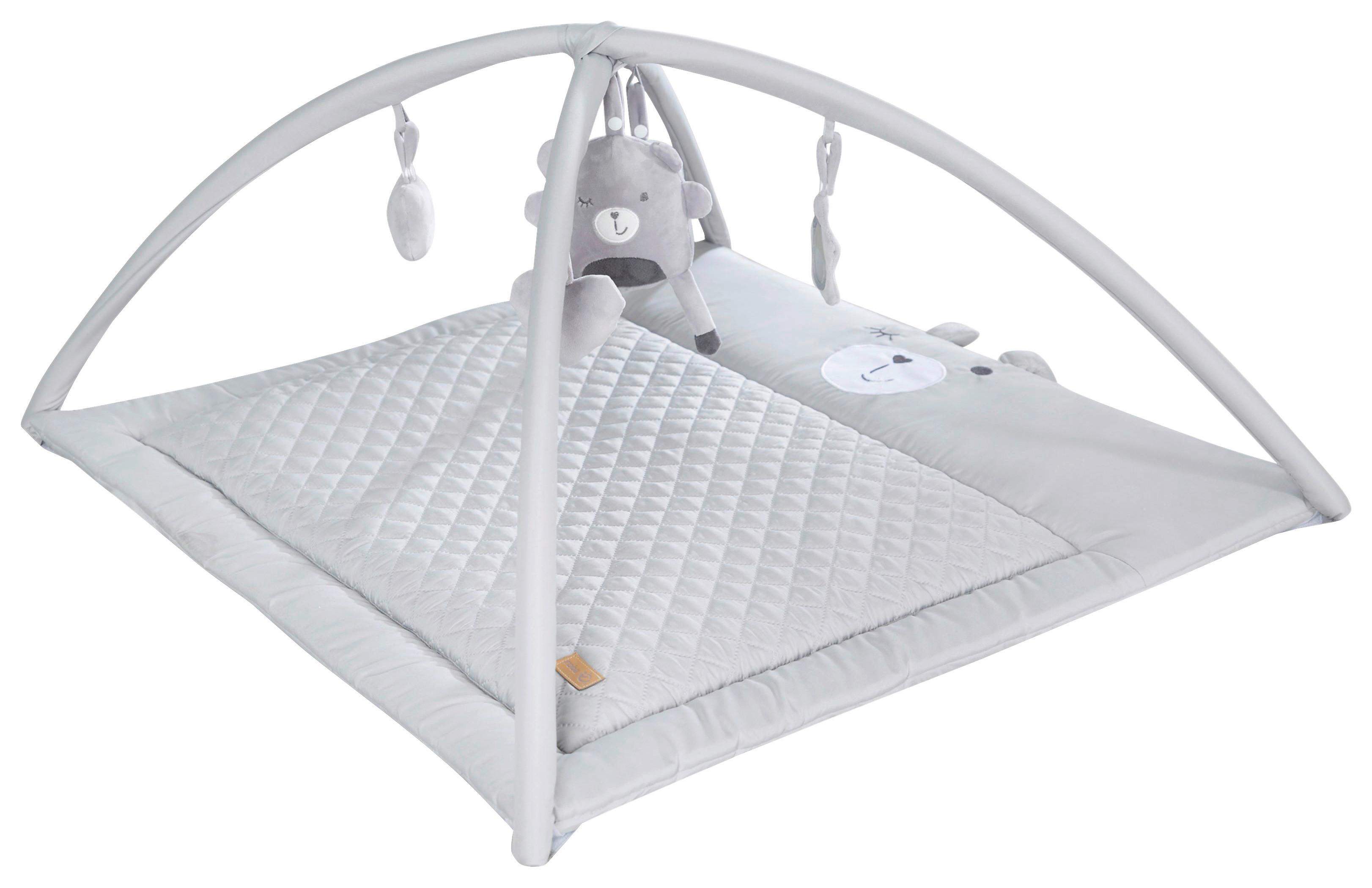 Krabbeldecke Roba Style Hellgrau ca. 85x45x75cm - Hellgrau, KONVENTIONELL, Textil (85/45/75cm) - Roba