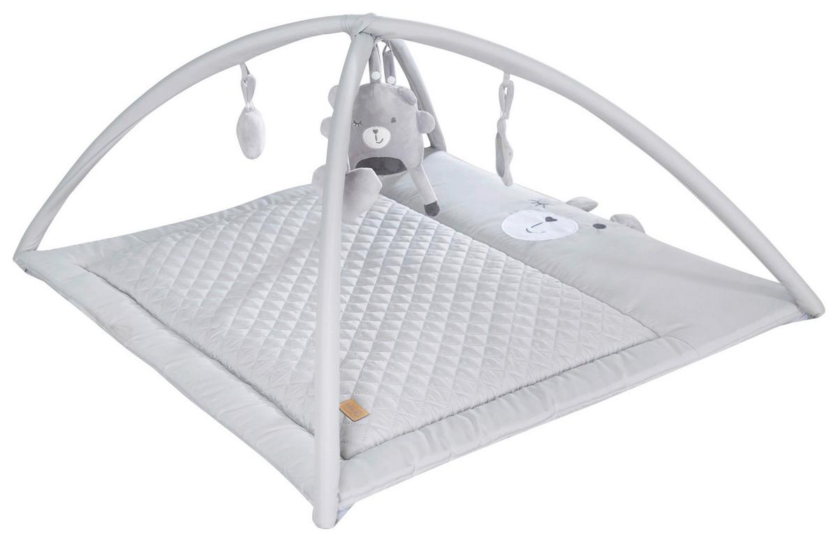 Krabbeldecke Roba Style Hellgrau ca. 85x45x75cm - Hellgrau, KONVENTIONELL, Textil (85/45/75cm) - Roba