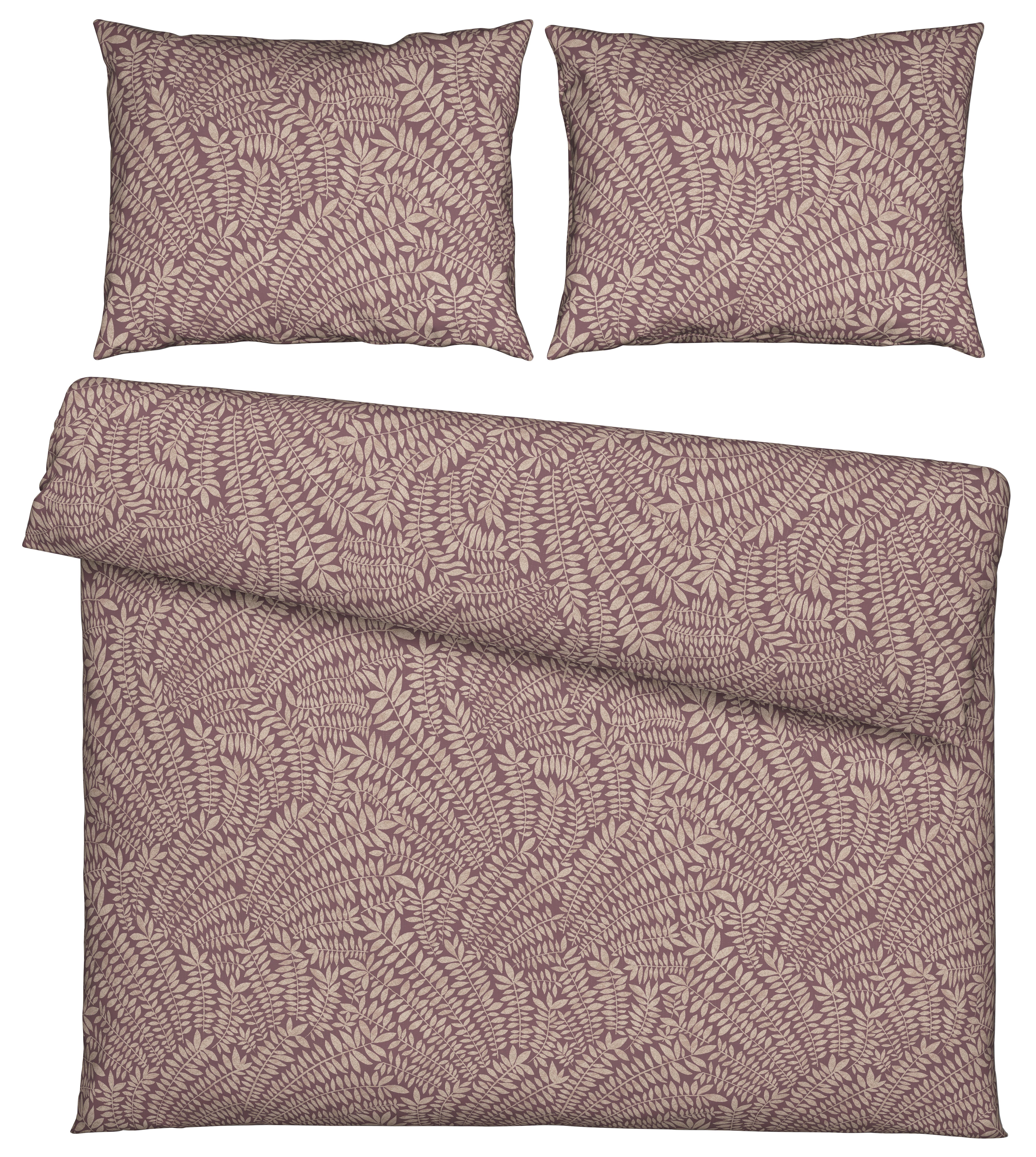 Posteljina Lorita 200x200/2x60x80cm - svijetlo ljubičasta, tekstil (200/200cm) - Modern Living