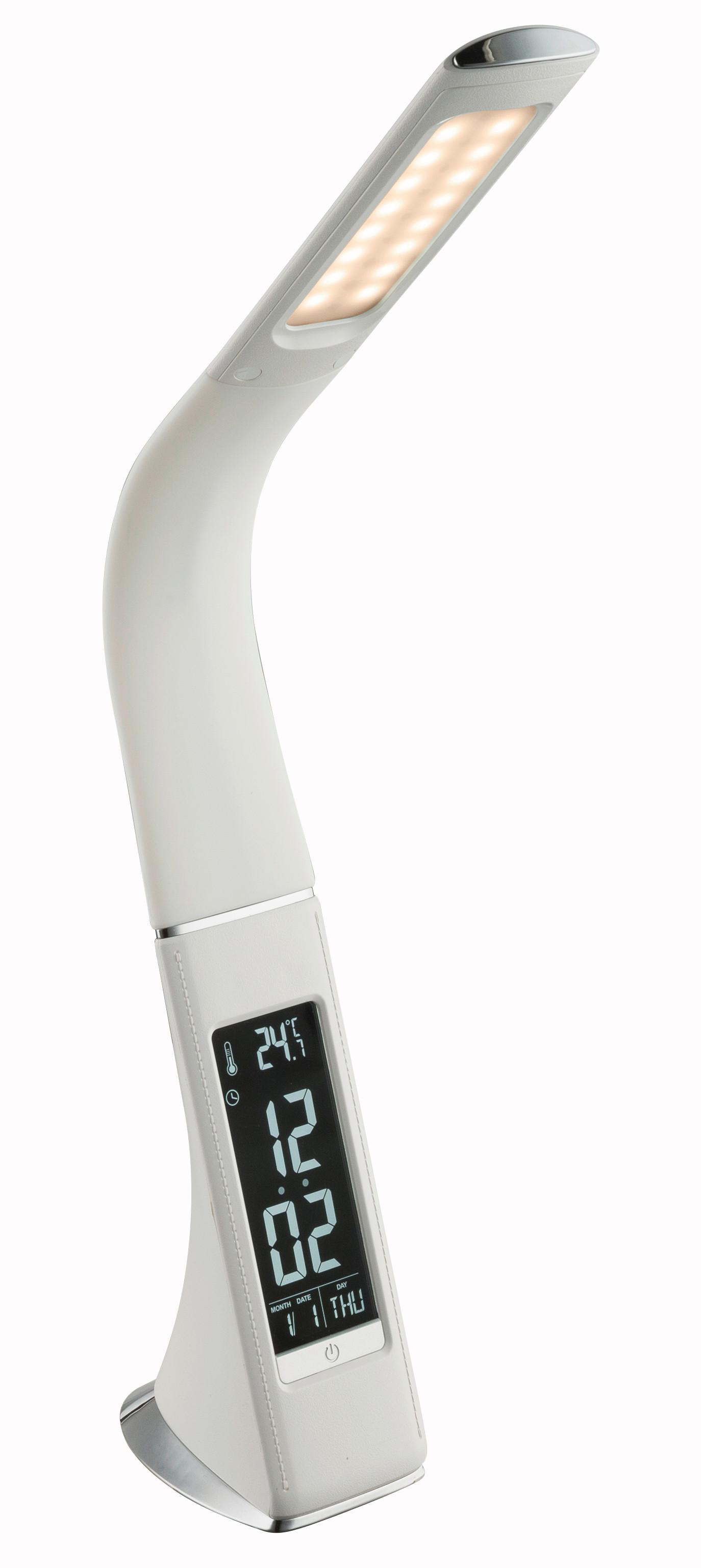 Namizna Led-svetilka Sophie, S Sijalko - bela, Design, kovina/umetna masa (25/7/50cm) - Globo