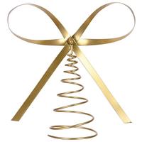 Christbaumspitze Cindy Goldfarben - Goldfarben, ROMANTIK / LANDHAUS, Metall (20/20/7,5cm) - Mömax