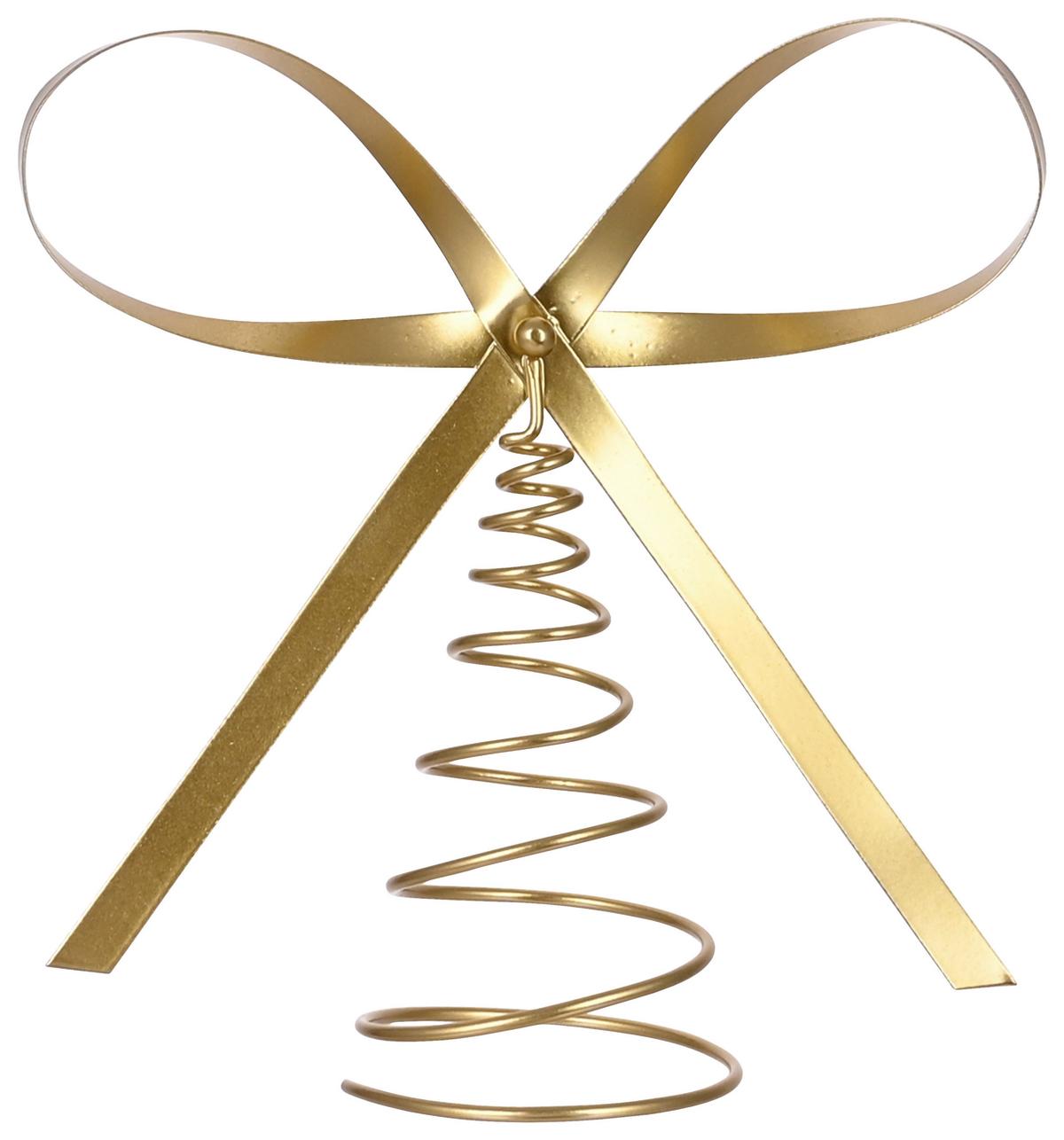 Christbaumspitze Cindy Goldfarben - Goldfarben, ROMANTIK / LANDHAUS, Metall (20/20/7,5cm) - Mömax