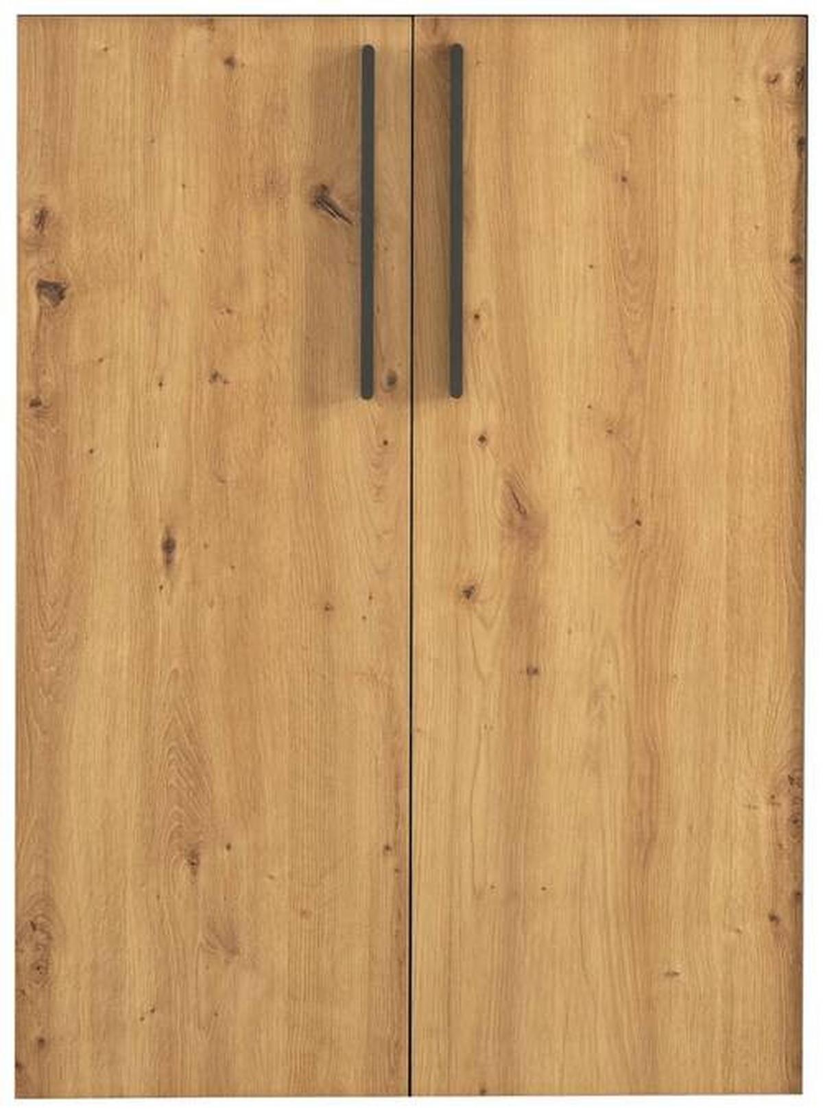 Türenset in Eiche Artisan - Anthrazit/Eiche Artisan, MODERN, Holzwerkstoff/Metall (74/101cm) - Mömax