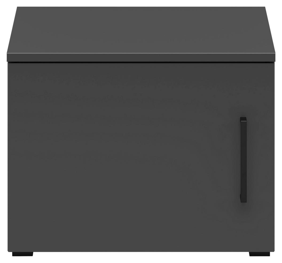 Aufsatzschrank Multistauraum Graphitfarben - Graphitfarben/Schwarz, Modern, Holzwerkstoff/Kunststoff (45/35/40cm) - Premium Living