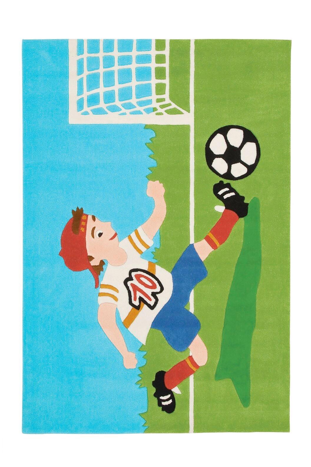 KINDERTEPPICH JOY 4090 MULTI FOOTB 110X160 - Multicolor, Basics, Textil (110/160cm) - Kayoom