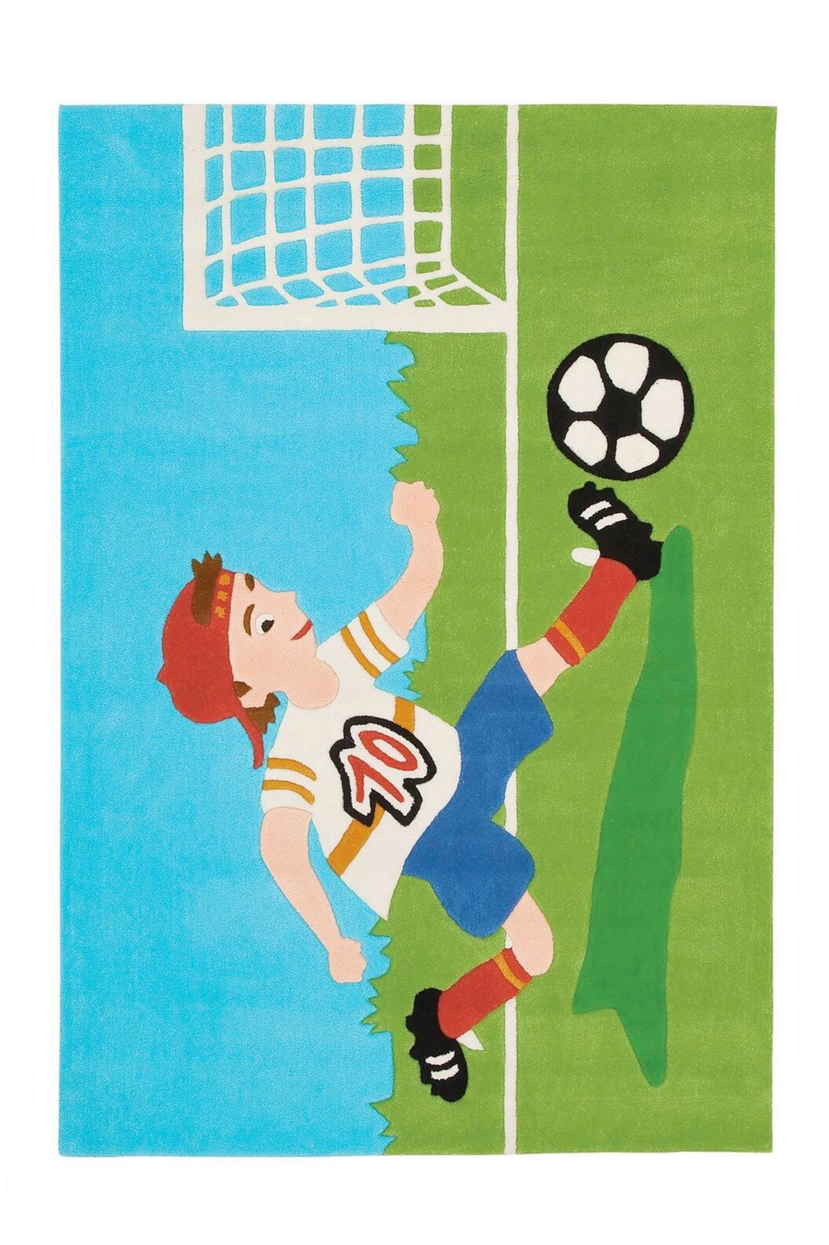 KINDERTEPPICH JOY 4090 MULTI FOOTB 110X160 - Multicolor, Basics, Textil (110/160cm) - Kayoom