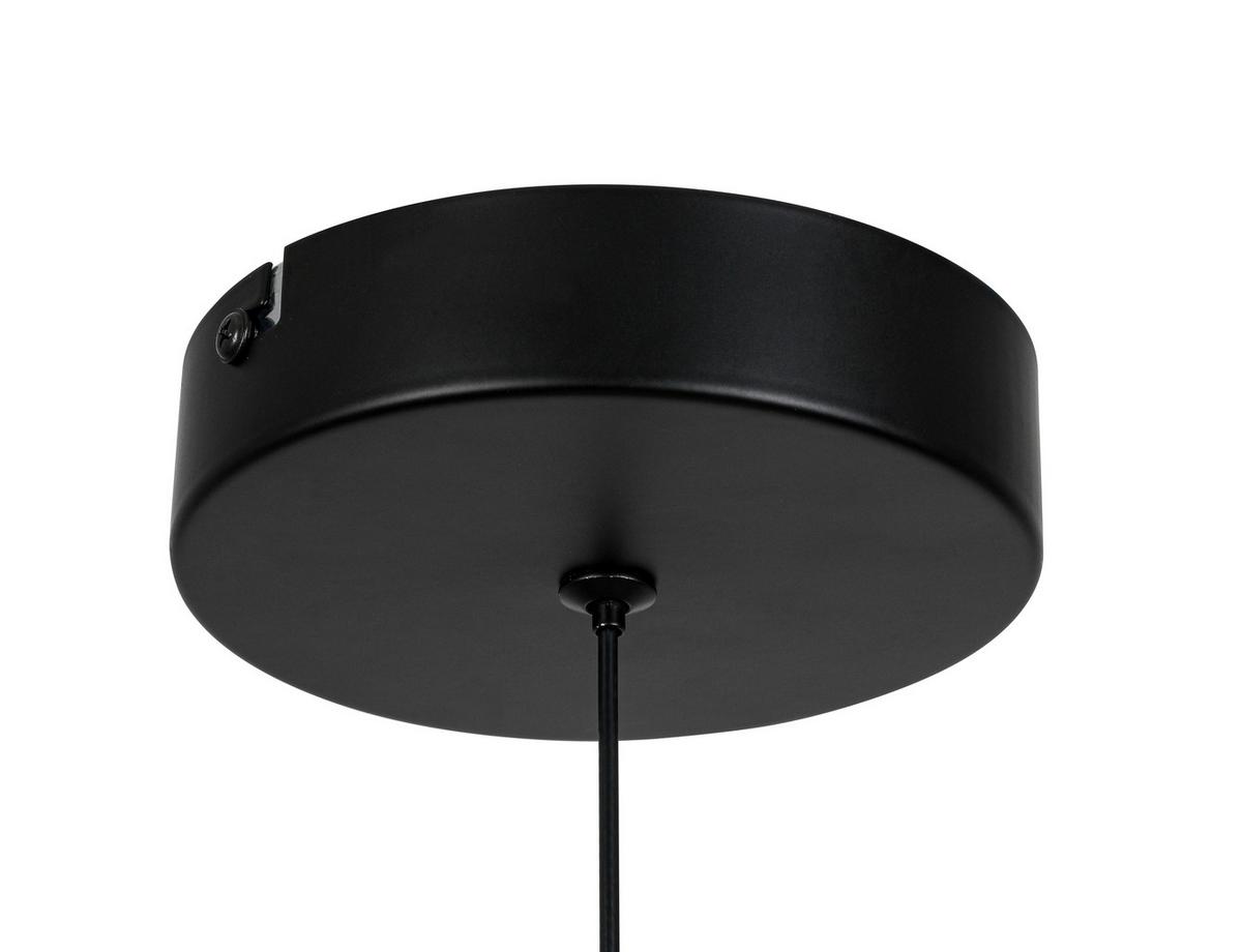 LED-Hängeleuchte Kalti Schwarz max. 24 Watt - Schwarz, MODERN, Kunststoff/Metall (40/145cm) - Mömax