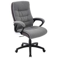 Uredska Stolica Claudia - siva/svijetlo siva, Moderno, tekstil/plastika (67/112-122/65cm) - Modern Living