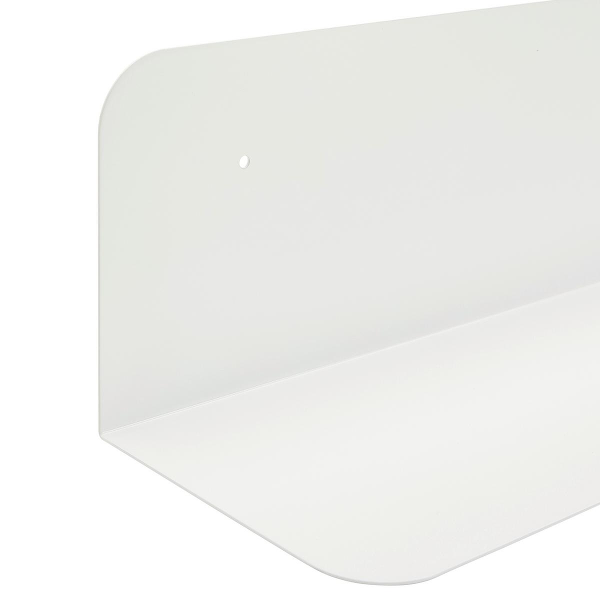 PÓŁKA ŚCIENNA WIKA - biały, Design, metal (60/12/12cm) - MID.YOU