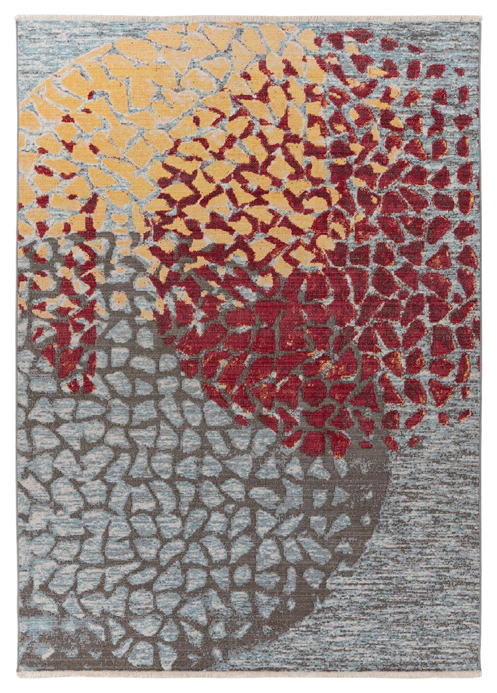 Flachwebeteppich Dilan 400 - Rot/Multicolor, Konventionell, Textil (120/170cm) - Kayoom
