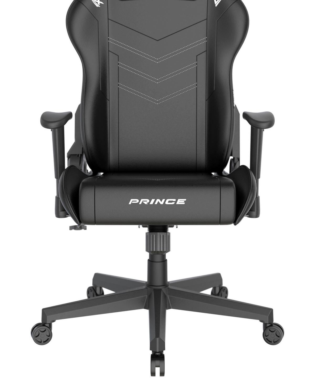 Gamingstuhl Prince Schwarz - Schwarz/Weiß, KONVENTIONELL, Kunststoff/Textil (70/132/70cm) - Dxracer