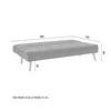 BÄDDSOFFA ALVA - mörkgrå/naturfärgad, Modern, trä/textil (185/80/88cm) - Bessagi Home