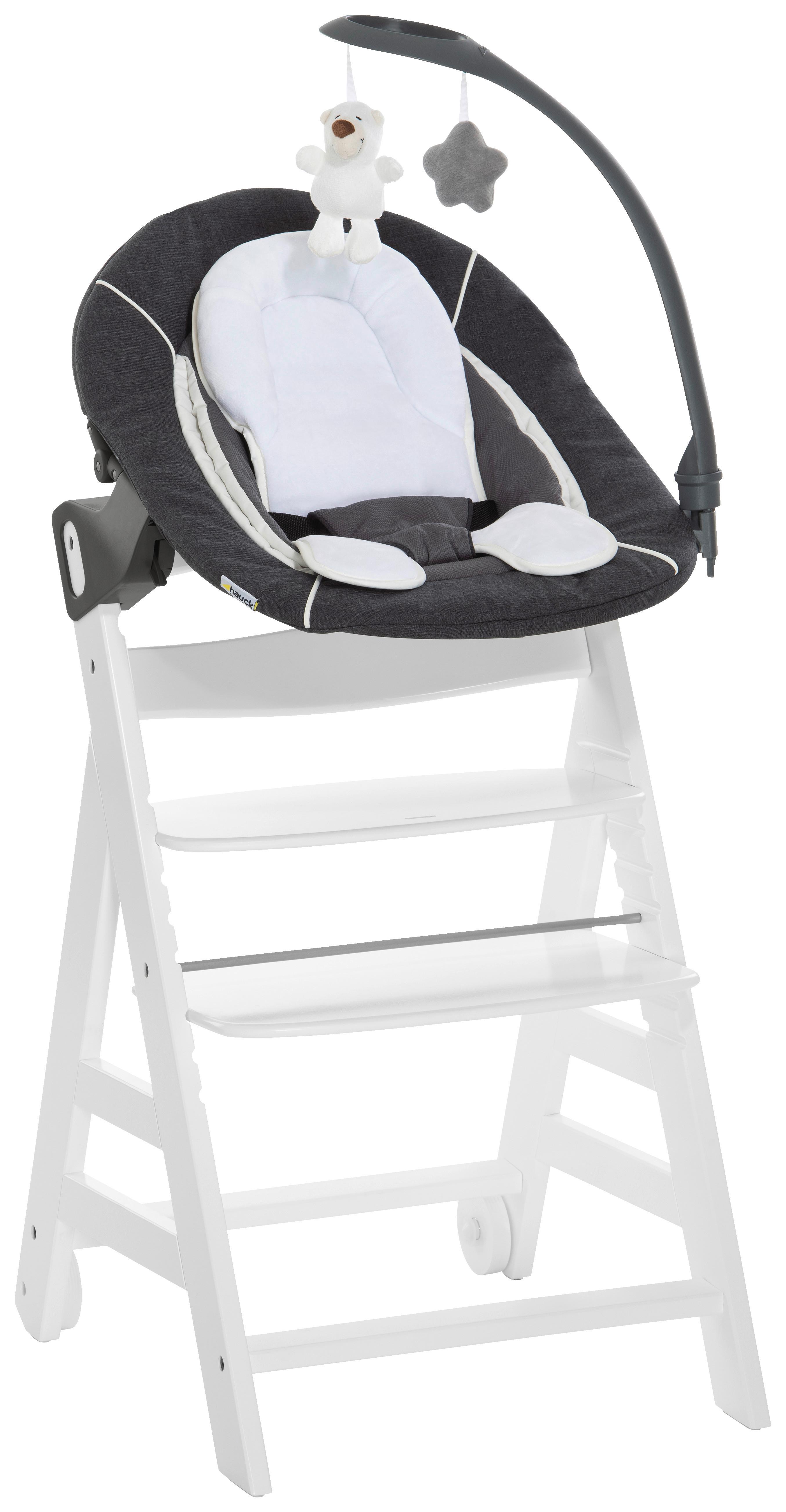 WYSOKIE KRZESŁO 663240 BETA+BOUNCER - biały/szary, Basics, drewno (58/48/83cm) - Hauck