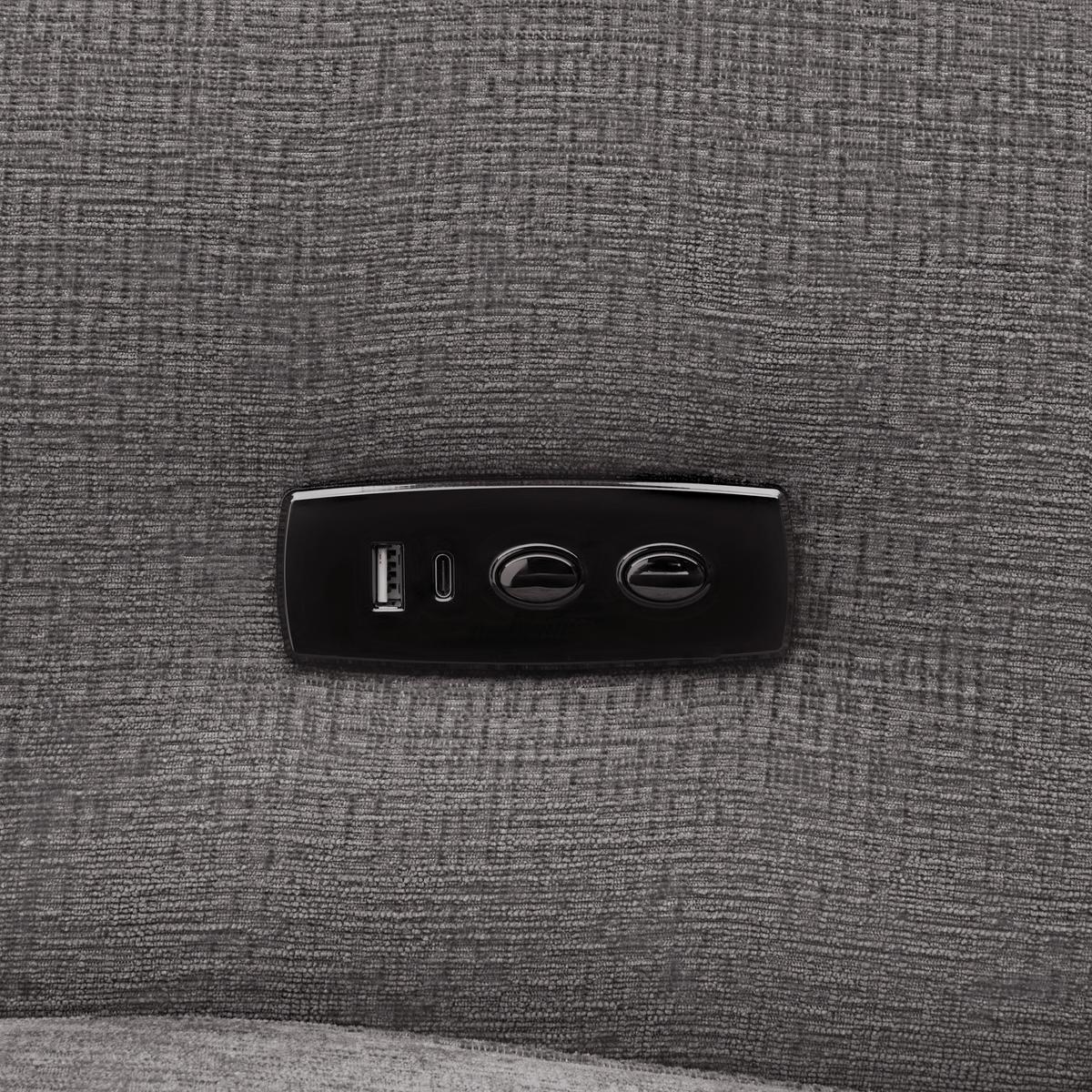 Relaxsessel Cape Town Dunkelgrau - Dunkelgrau/Schwarz, MODERN, Holz/Textil (95/99/92cm) - Mömax