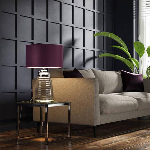 Stolna Svjetiljka Qn-Milne-Tl-Aub - boje nikla/prozirno, Design, staklo/metal (41/64,3cm) - Elstead Lighting