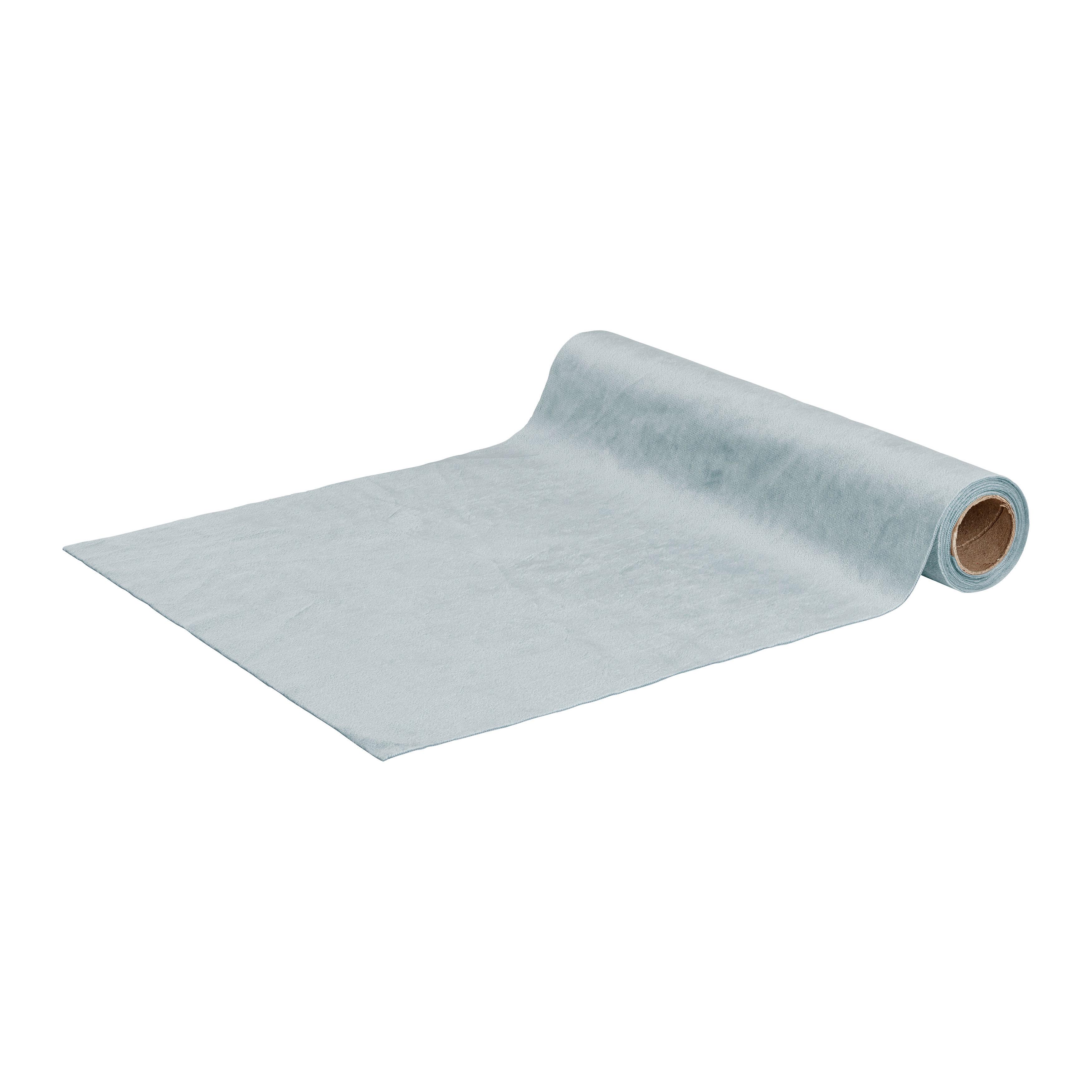 Dekostoff Viola Rauchblau ca. 35x180cm - Blau, KONVENTIONELL, Textil (35/180cm) - Modern Living