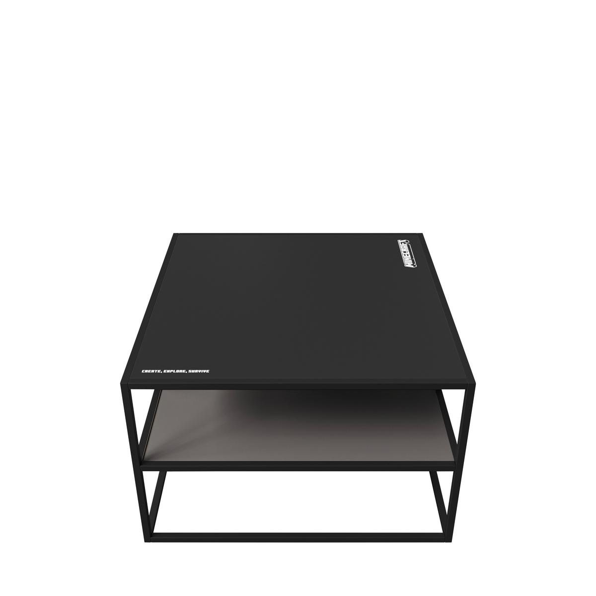 Couchtisch Minecraft ca. 70x70x45 cm Schwarz - Schwarz, MODERN, Holzwerkstoff/Metall (70/70/45cm) - Minecraft