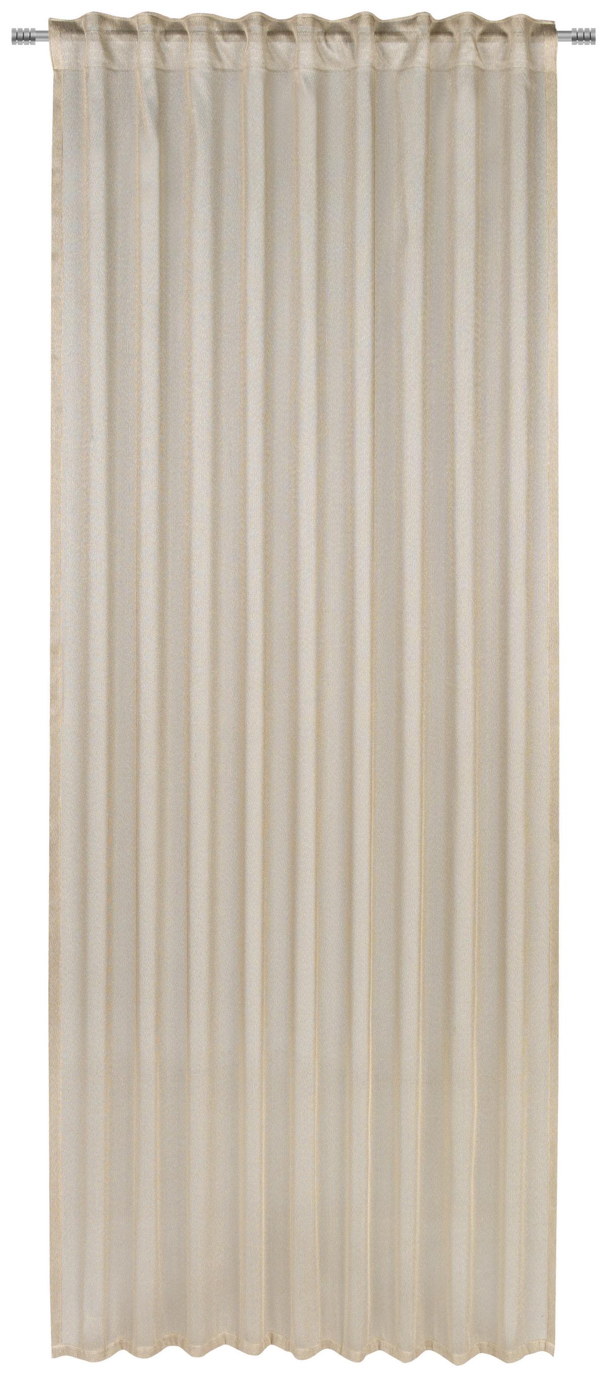 ZASŁONA GOTOWA ALLURE - beżowy, Basics, tkanina (140/245cm) - Esposa