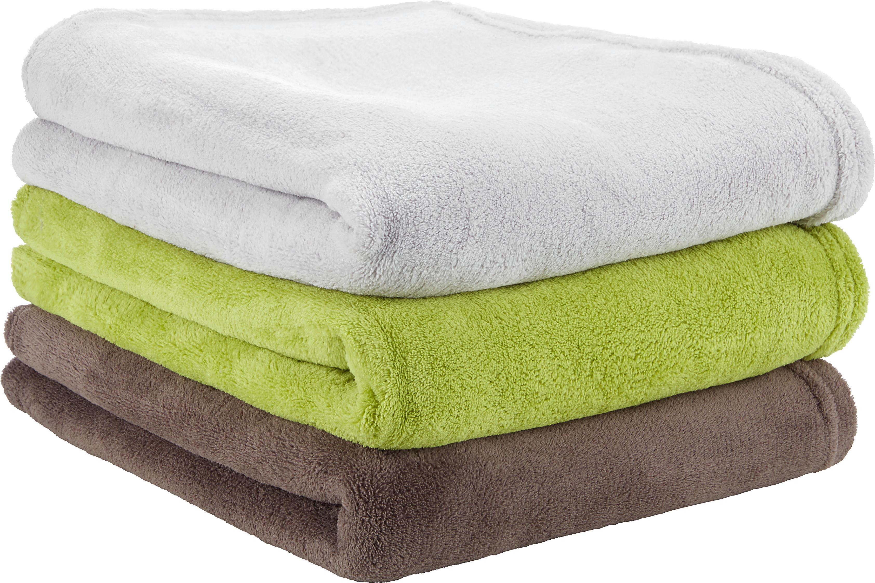 Kuscheldecke Aktion in verschiedenen Farben - Türkis/Silberfarben, Textil (130/160cm) - Based