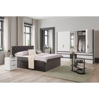 Boxspringbett Chester Anthrazit ca. 160x200cm - Anthrazit/Schwarz, Holzwerkstoff/Kunststoff (160/200cm) - Mömax