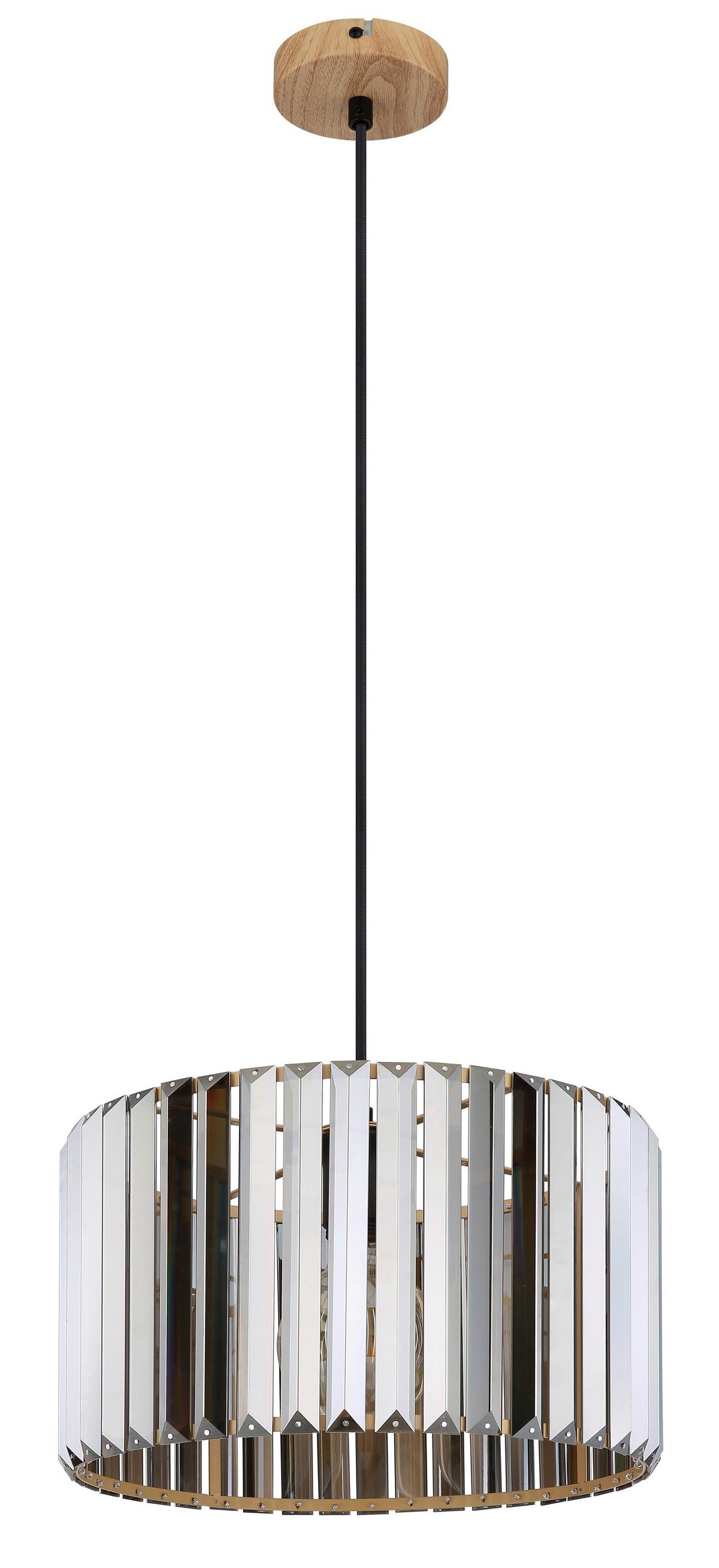 HÄNGELEUCHTE 30229146 RUN - gris/noir, Trend, métal/verre (35/120cm) - Globo