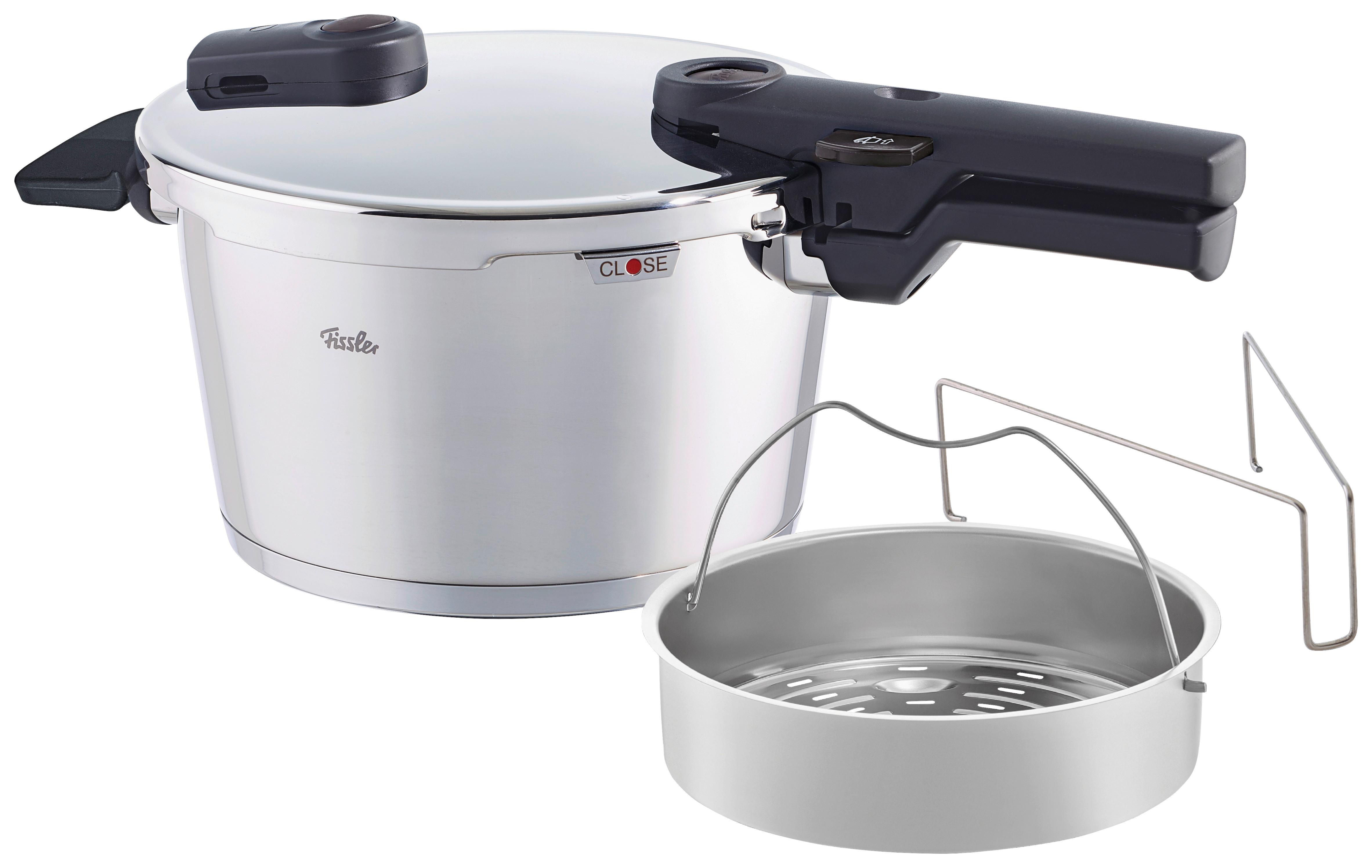 SZYBKOWAR 600-410-04-070/0 FISSLER - kolor srebrny, Basics, metal (22cm) - Fissler
